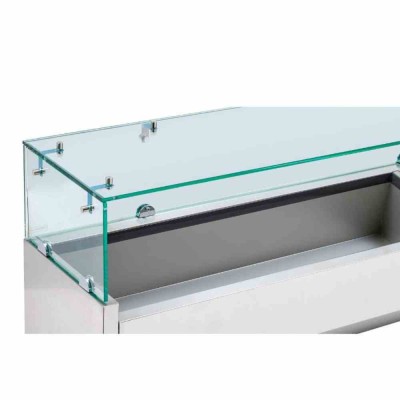 CPC - Saladette réfrigérée à poser vitrée - 5 x GN 1/4