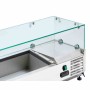 CPC - Saladette réfrigérée à poser vitrée - 5 x GN 1/4