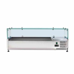 CPC - Saladette réfrigérée à poser vitrée - 5 x GN 1/4
