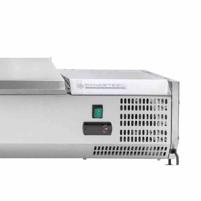 SERIAPRO - Saladette réfrigérée à poser couvercle inox - 5 x GN 1/4