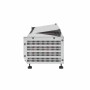 CPC - Saladette réfrigérée à poser couvercle inox - 5 x GN 1/4