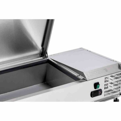 SERIAPRO - Saladette réfrigérée à poser couvercle inox - 3 x GN 1/3 + 1 x GN 1/2