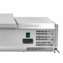 CPC - Saladette réfrigérée à poser couvercle inox - 3 x GN 1/3 + 1 x GN 1/2