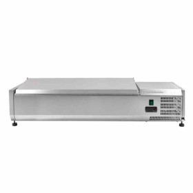 CPC - Saladette réfrigérée à poser couvercle inox - 3 x GN 1/3 + 1 x GN 1/2