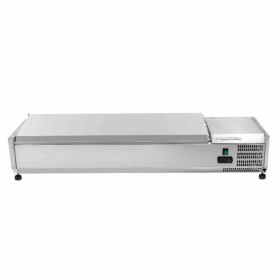 CPC - Saladette réfrigérée à poser couvercle inox - 6 x GN 1/4