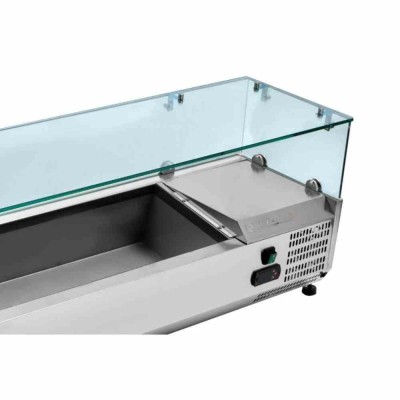 SERIAPRO - Saladette réfrigérée à poser vitrée - 6 x GN 1/3