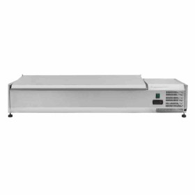 CPC - Saladette réfrigérée à poser couvercle inox - 6 x GN 1/3