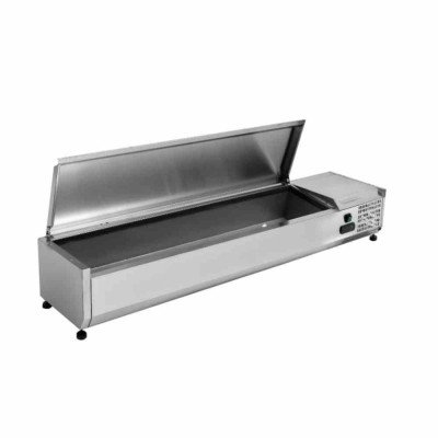 SERIAPRO - Saladette réfrigérée à poser couvercle inox - 7 x GN 1/4
