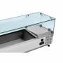 SERIAPRO - Saladette réfrigérée à poser vitrée - 9 x GN 1/4