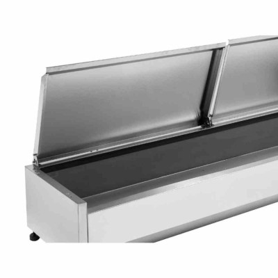 CPC - Saladette réfrigérée à poser couvercle inox - 8 x GN 1/3