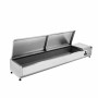 CPC - Saladette réfrigérée à poser couvercle inox - 8 x GN 1/3