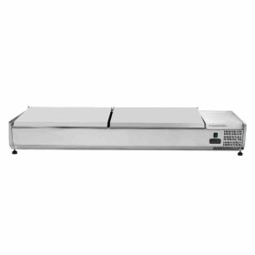 CPC - Saladette réfrigérée à poser couvercle inox - 8 x GN 1/3