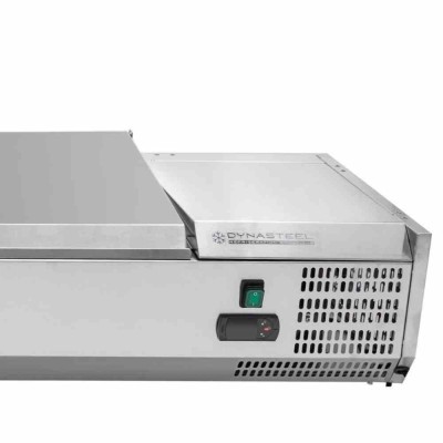 CPC - Saladette réfrigérée à poser couvercle inox - 9 x GN 1/3