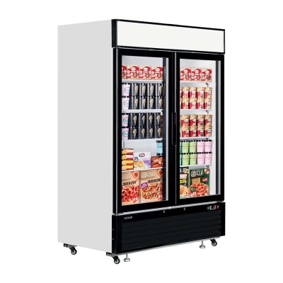 TEFCOLD - Congélateur vertical vitrine 2 portes 1108 L