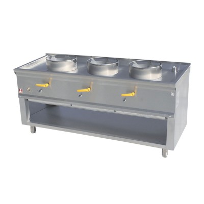 DIAMOND - Fourneau wok 3 brûleurs