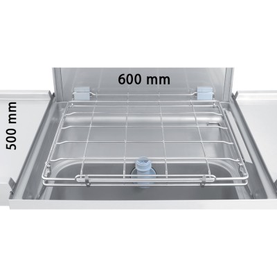 DIAMOND - Lave-vaisselle à capot, panier 600x500 mm + condenseur-récupérateur de buées "Full Hygiène"