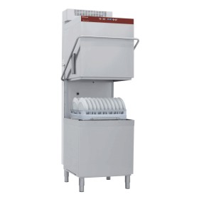 DIAMOND - Lave-vaisselle à capot, panier 600x500 mm + condenseur-récupérateur de buées "Full Hygiène"