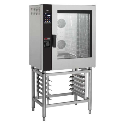 REDFOX - Four à convection élec. 10x GN 1/1 injection, tactile, lavage auto, porte droite - MPD 1011 X ERAM