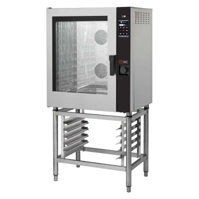 REDFOX - Four à convection élec. 10x GN 1/1 injection, tactile, lavage auto, porte gauche - MPD 1011 X ELAM