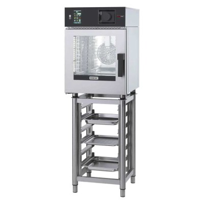 REDFOX - Four à convection MINI élec. 6x GN 1/1 lavage auto, injection, tactile 400 V Porte L - MSDBD 0611 EL