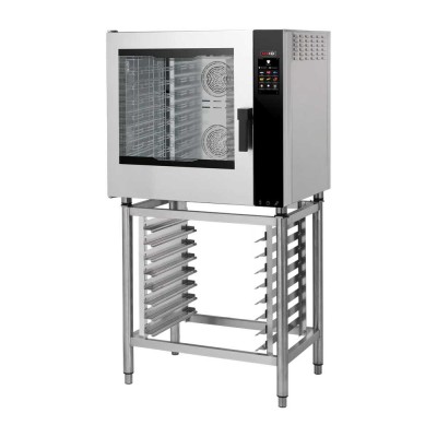 REDFOX - Four mixte élec. renforcé, injection, tactile, nettoyage auto, porte gauche, 7xGN1/1 - MPDN 0711 X ELAM