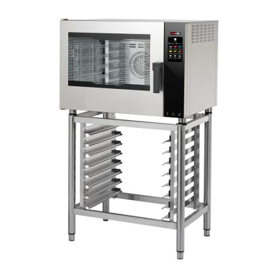 REDFOX - Four mixte électrique renforcé, injection, tactile, porte gauche, 5x GN 1/1 - MPDN 0511 X EL
