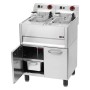 REDFOX - Friteuse électrique double 8+8 L soubassement 400 V - FE 61 ELT
