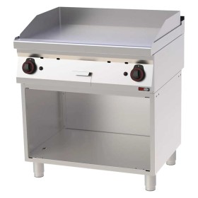 REDFOX - Plaque de cuisson 800x510 à gaz chromée lisse soubassement - FTHC 70/80 G