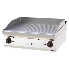 REDFOX - Plaque de cuisson 800x510 à gaz nervurée sans soubassement - FTR 70/08 G