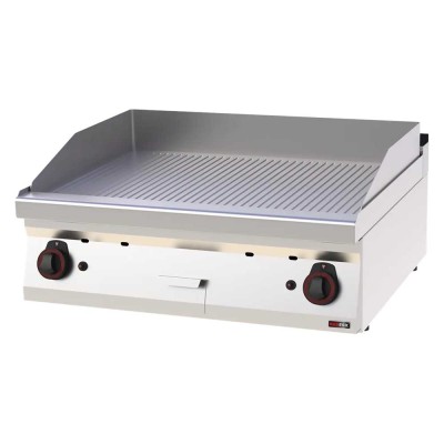 REDFOX - Plaque de cuisson 800x510 à gaz nervurée sans soubassement - FTR 70/08 G