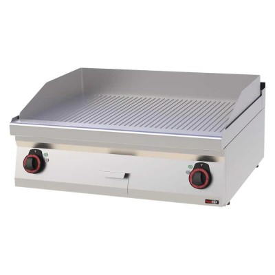 REDFOX - Plaque de cuisson 800x510 électrique nervurée sans soubassement 400 V - FTR 70/08 E