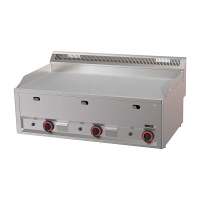 REDFOX - Plaque de cuisson 970x480 à gaz chrome durable lisse sans soubassement - FTHC 90 GL