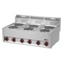 REDFOX - Fourneau électrique 6x feu sans soubassement 400 V - SP 90 ELS