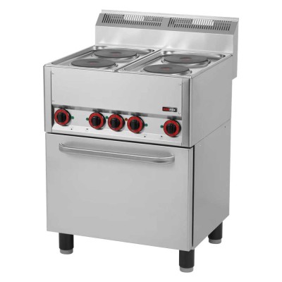 REDFOX - Fourneau électrique four à air chaud électrique GN 1/1 - 4x feu 400 V - SPT 60 ELS