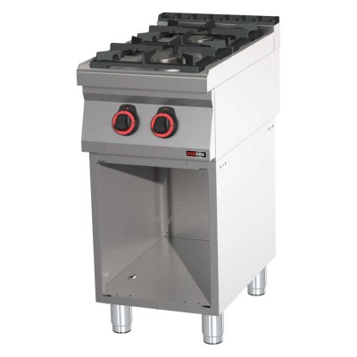REDFOX - Fourneau à gaz 2x brûleur ECO soubassement - SPB 70/40 G