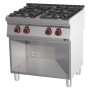 REDFOX - Fourneau à gaz 4x brûleur ECO soubassement - SPB 70/80 G