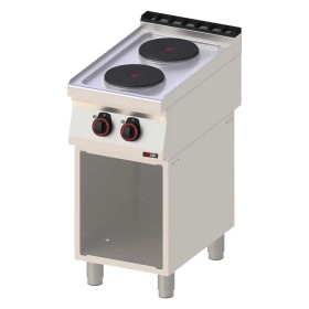 REDFOX - Fourneau électrique 2x feu soubassement 400 V - SP 70/40 E