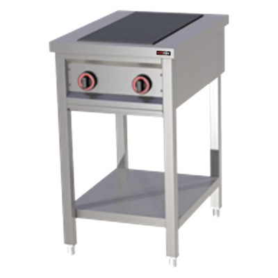 REDFOX - Fourneau électrique 2x feu soubassement 400 V - SPF 50 E