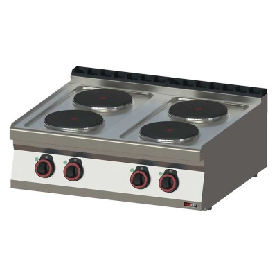 REDFOX - Fourneau électrique 4x feu sans soubassement 400 V - SP 70/08 E