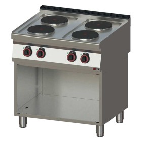 REDFOX - Fourneau électrique 4x feu soubassement 400 V - SP 70/80 E