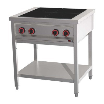 REDFOX - Fourneau électrique 4x feu soubassement 400 V - SPF 80 E