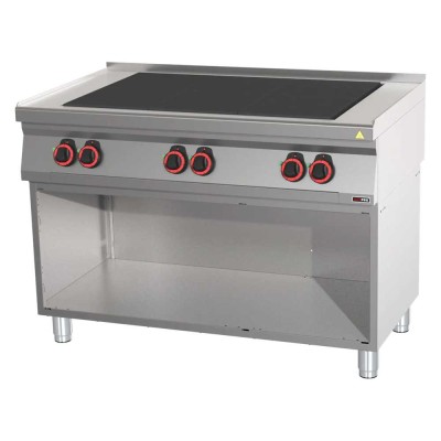 REDFOX - Fourneau électrique 6 coup de feu soubassement - SPL 70/120 E