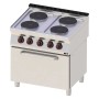 REDFOX - Fourneau électrique four à air chaud électrique GN 1/1 - 4x feu 400 V - SPT 70/80 11 E