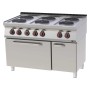 REDFOX - Fourneau électrique four à air chaud électrique GN 1/1 - 6x feu 400 V - SPT 70/120 11 E