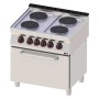 REDFOX - Fourneau électrique four électrique statique GN 2/1 - 4x feu 400 V - SPT 70/80 21 E