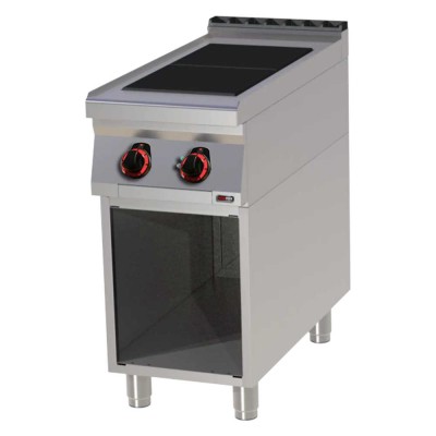 REDFOX - Fourneau électrique 2x feu soubassement 400 V - SPL 90/40 E