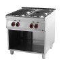 REDFOX - Fourneau électrique 4x feu soubassement 400 V - SP 90/80 E