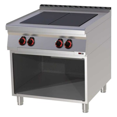REDFOX - Fourneau électrique 4x feu soubassement 400 V - SPL 90/80 E