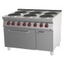 REDFOX - Fourneau électrique 6 feux four GN 2/1 - SPT 90/120-21 E