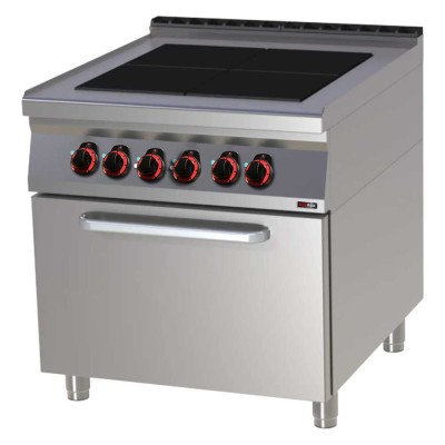 REDFOX - Fourneau électrique four électrique statique GN 2/1 - 4x feu - SPLT 90/80 21 E